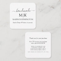 Carte d'insertion professionnelle Monogramme artis