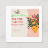 De Visite Carré Carte Félicitations (Dos)