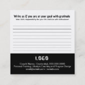 De Visite Carré Carte Objectifs (Dos)