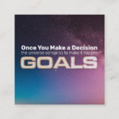 De Visite Carré Carte Objectifs (Devant)