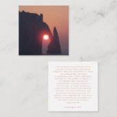 De Visite Carré Carte simple (Devant / Derrière)