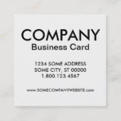 De Visite Carré carte société hexa (Devant)