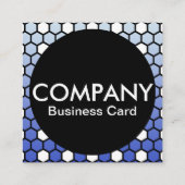 De Visite Carré carte société hexa (Dos)