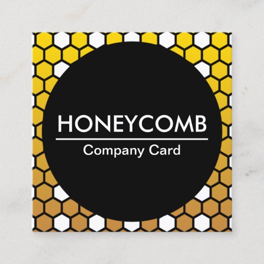 De Visite Carré carte société hexa honeycomb (Devant)