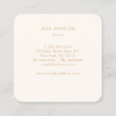 De Visite Carré Carte Sun Rays Mobile Spray Tan Business (Dos)