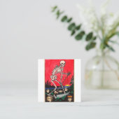 De Visite Carré La carte Death Tarot (Debout devant)