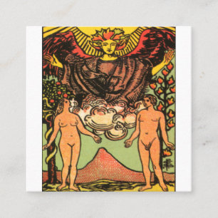 De Visite Carré La carte Tarot des amoureux