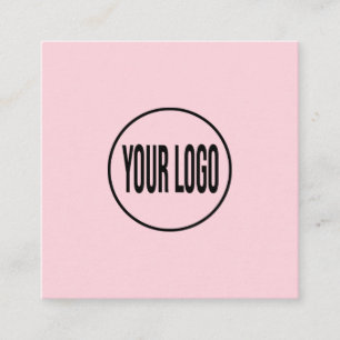 De Visite Carré Logo personnalisé, n'importe quelle couleur, carte