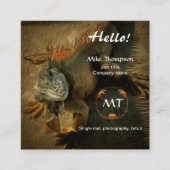 De Visite Carré Pedro la carte d'appel Iguana 0768 (Devant)