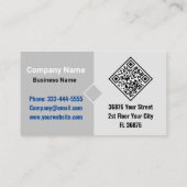 De Visite Carte à circuit imprimé à circuit imprimé noir et  (Dos)