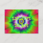 De Visite Carte à Cravate explosive (Dos)