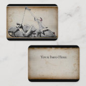 De Visite Carte à cycle (Devant / Derrière)