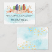 De Visite Carte à insérer pour les livres pour bébé (Devant / Derrière)