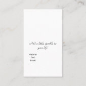 De Visite Carte à oreille pour la bijouterie et la vente. (Dos)