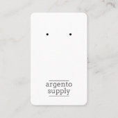 De Visite Carte à oreille verticale - Ajoutez votre logo (Devant)