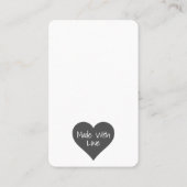 De Visite Carte à oreille verticale - Ajoutez votre logo (Dos)