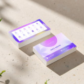 De Visite Carte à puce à dégradé violet pour les techniciens