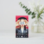 De Visite Carte à puce TikTok Influencer (Debout devant)
