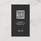 De Visite Carte à puce TikTok Influencer (Dos)