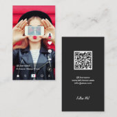 De Visite Carte à puce TikTok Influencer (Devant / Derrière)