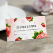 De Visite Carte à rabat Baby shower fraise