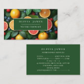 De Visite Carte à thème Fruit pour agriculteurs Chefs Nutrit (Devant / Derrière)