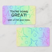 De Visite Carte Affirmations (Devant / Derrière)