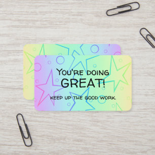 De Visite Carte Affirmations