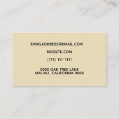 De Visite carte affligée (Dos)