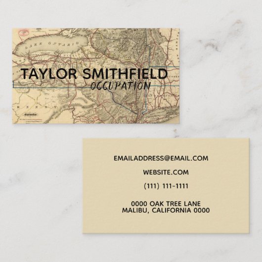 De Visite carte affligée (Devant / Derrière)