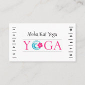 De Visite Carte Aloha Kai Yoga Punch (Devant)