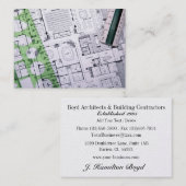 De Visite Carte architecte / entrepreneur / constructeur rév (Devant / Derrière)