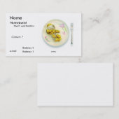 De Visite Carte Assiette (Devant / Derrière)