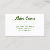 De Visite Carte aux fruits frais pour les bars alimentaires (Dos)