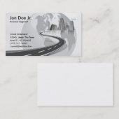 De Visite Carte avec globe pour le transport international (Devant / Derrière)