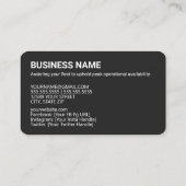 De Visite Carte bancaire (Dos)