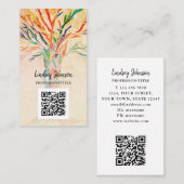 De Visite Carte Bbeige professionnelle QR Code (Devant / Derrière)