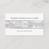 De Visite Carte BC18019 d'entreprise immobilière (Dos)