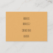 De Visite Carte Biz Chubby Art Nouveau (Dos)