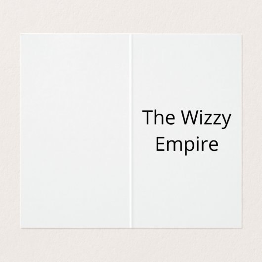 De Visite carte bizz (Intérieur déplié)