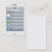 De Visite Carte blanche personnalisable professionnelle (Devant / Derrière)