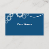 De Visite Carte bleue pour entreprise à design simple (Dos)