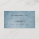 De Visite Carte bleue professionnelle. Homme moderne (Dos)