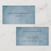 De Visite Carte bleue professionnelle. Homme moderne (Devant / Derrière)