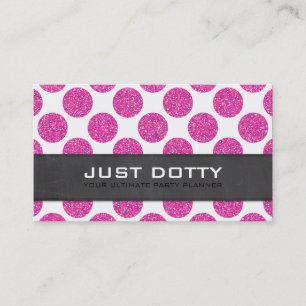 De Visite CARTE BOLD pois tableau noir chaud rose parties sc