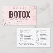 De Visite Carte Botox Aftercare (Devant / Derrière)