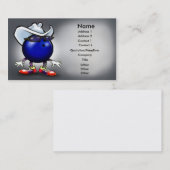 De Visite Carte Bowling (Devant / Derrière)