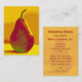 De Visite Carte Bright Pear Bip (Devant / Derrière)