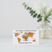 De Visite Carte brûlée d'Orange World (Debout devant)