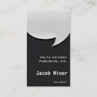 Carte bulle vocale [3d] fausse flannelle noire